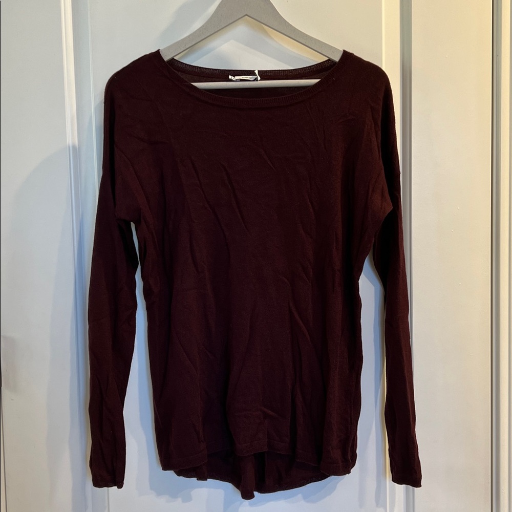 Vince Deep Burgundy Knit Top
